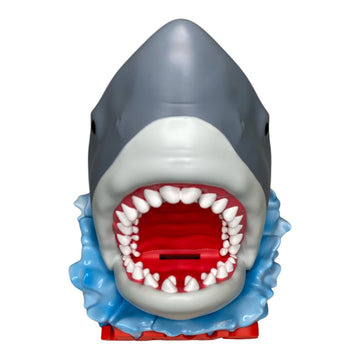 JAWS GREAT WHITE SHARK FIGURAL COIN BANK
